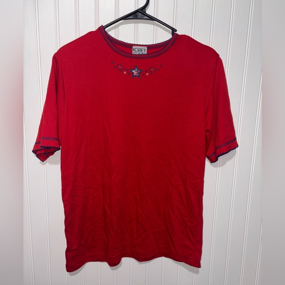 Koret Tops - Vintage Y2K Koret City Blues Vibrant Red Top| Size Small